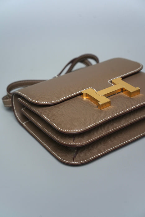 Hermes Constance 18 in Etoupe Epsom Ghw (Brand New)