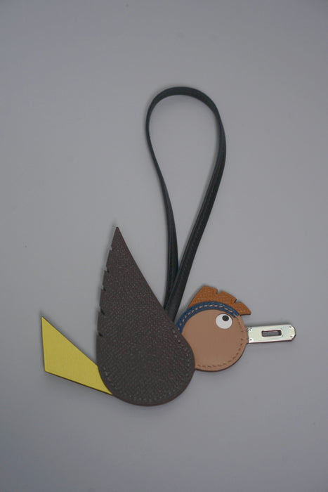 Hermes Birdy Charm in Chocolate/Chai/Gold/Noir/Blue de Malte/Lime Phw (Brand New)