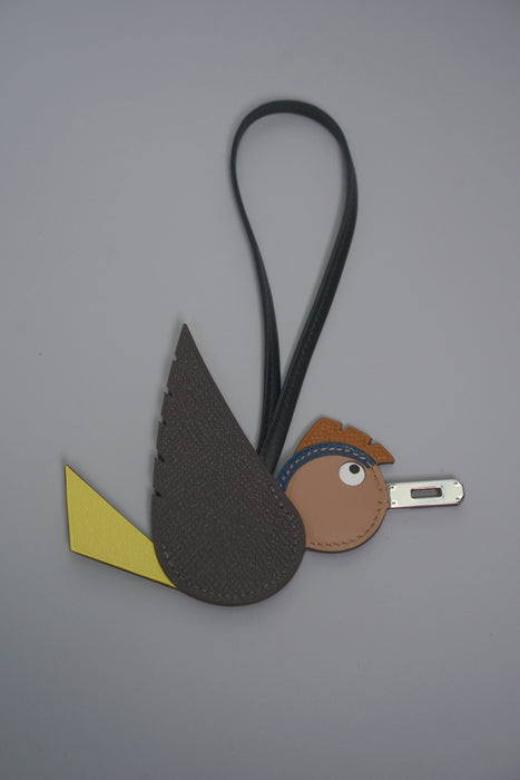Hermes Birdy Charm in Chocolate/Chai/Gold/Noir/Blue de Malte/Lime Phw (Brand New)