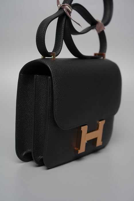 Hermes Constance 18 in Black Rghw (Brand New)