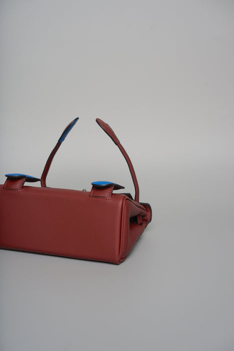 Hermes Kelly Dole in Rouge H / Zanzibar Phw (Brand New)