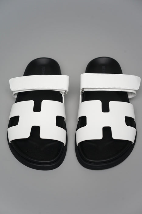 Hermes Chypre Sandal in White Size 40.5 (Brand New)