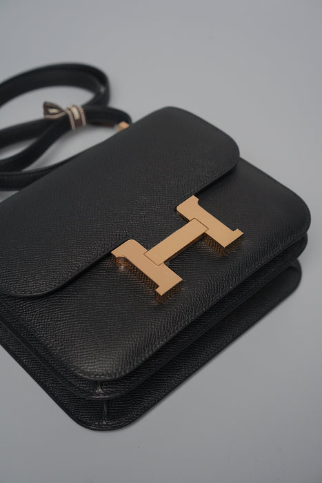 Hermes Constance 18 in Black Rghw (Brand New)