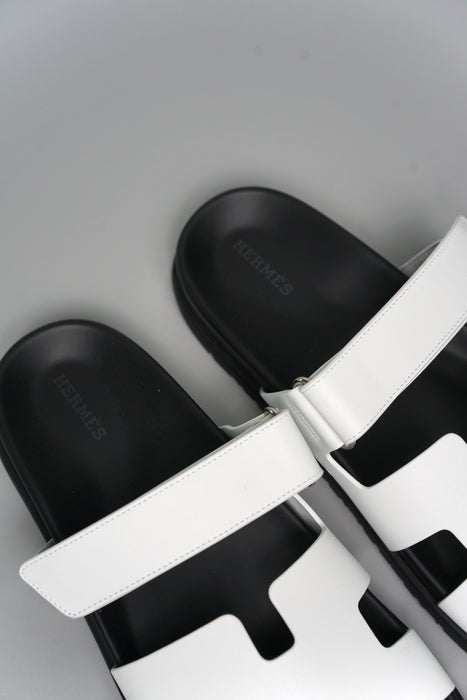 Hermes Chypre Sandal in White Size 40.5 (Brand New)