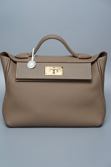 Hermes 2424 29 in Etoupe Togo Ghw (Brand New)