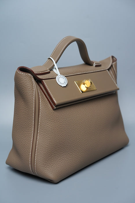 Hermes 2424 29 in Etoupe Togo Ghw (Brand New)