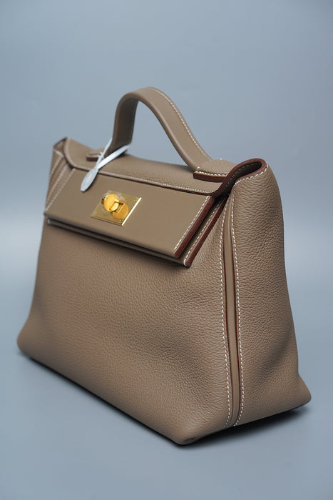 Hermes 2424 29 in Etoupe Togo Ghw (Brand New)