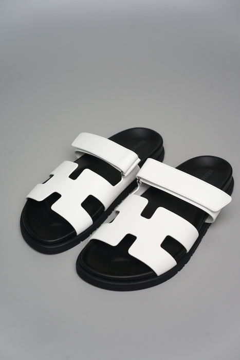 Hermes Chypre Sandal in White Size 40.5 (Brand New)