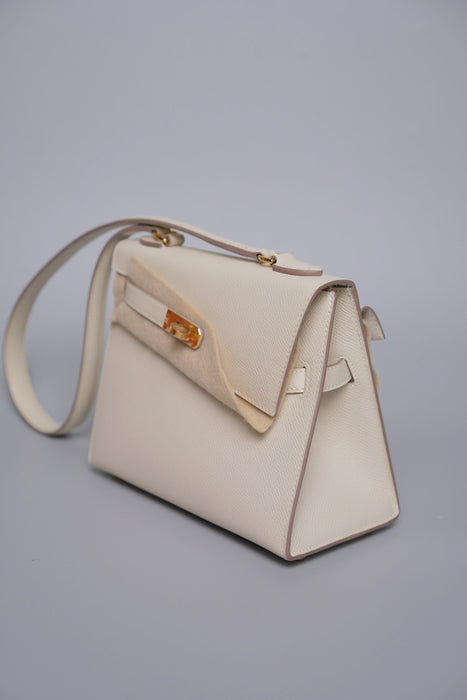 Hermes Kelly Sellier Desordre in Craie Epsom Ghw
