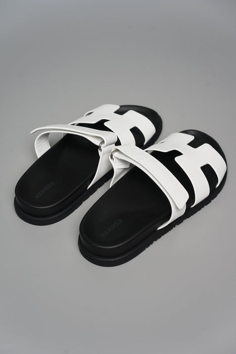 Hermes Chypre Sandal in White Size 40.5 (Brand New)