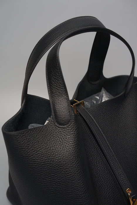 Hermes Picotin 22 in Noir Ghw (Brand New)