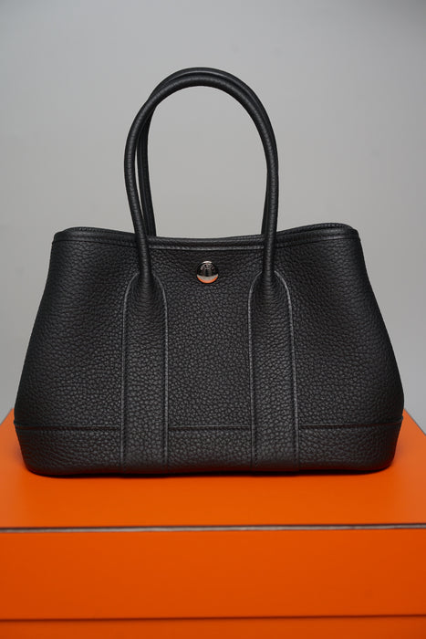 Hermes Mini Garden Party 23 Toile in Black Negonda Phw (Brand New)