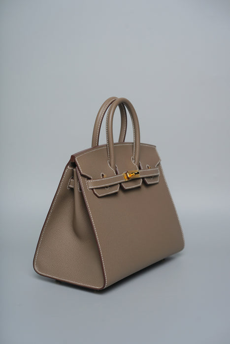 Hermes Birkin 25 Sellier in  Etoupe Epsom Ghw (Brand New)