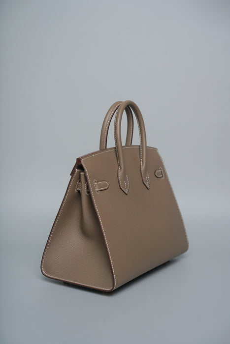 Hermes Birkin 25 Sellier in  Etoupe Epsom Ghw (Brand New)