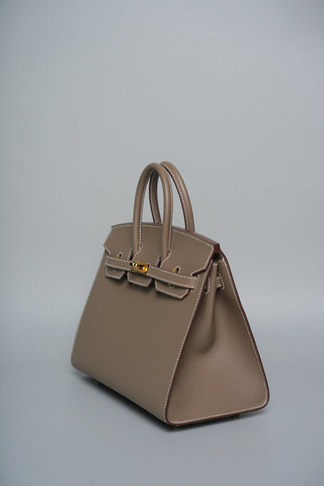 Hermes Birkin 25 Sellier in  Etoupe Epsom Ghw (Brand New)