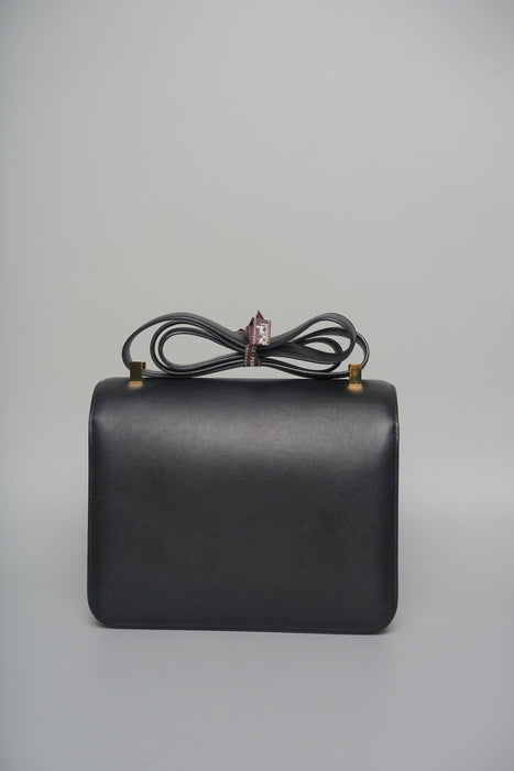 Hermes Constance 24 in Black Evercolor Ghw