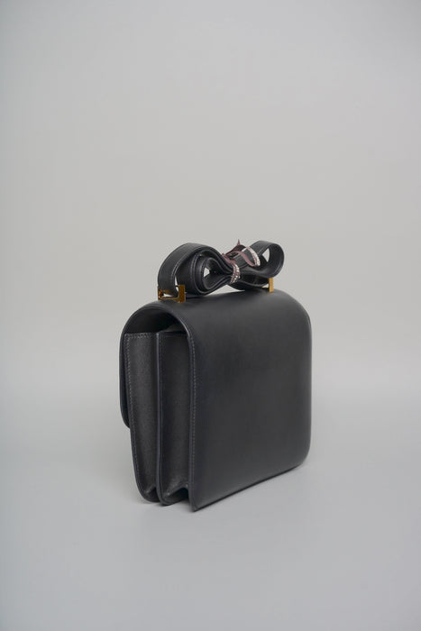 Hermes Constance 24 in Black Evercolor Ghw