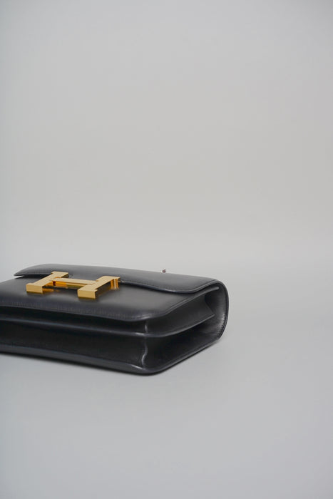 Hermes Constance 24 in Black Evercolor Ghw