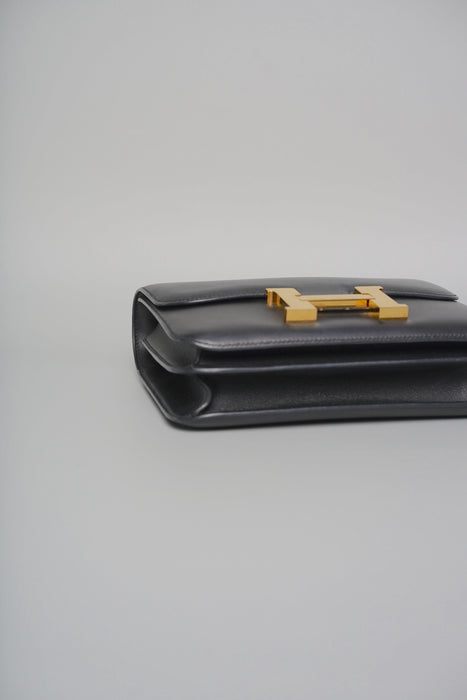 Hermes Constance 24 in Black Evercolor Ghw