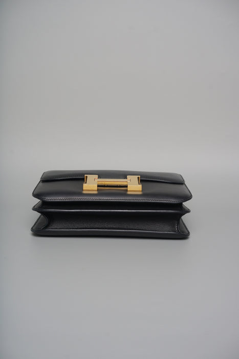 Hermes Constance 24 in Black Evercolor Ghw