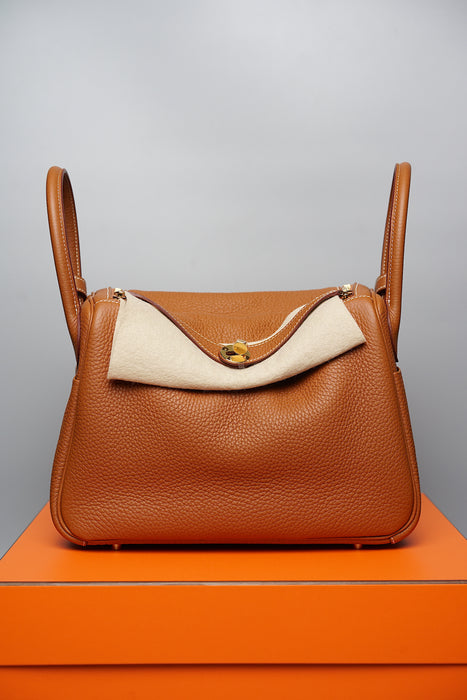 Hermes Lindy 30 in Gold Ghw (Brand New)