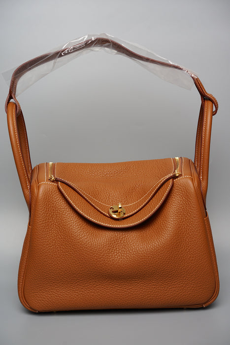 Hermes Lindy 30 in Gold Ghw (Brand New)