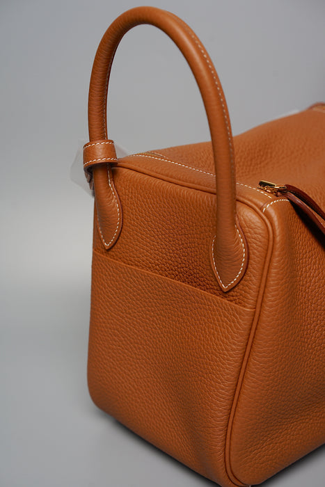 Hermes Lindy 30 in Gold Ghw (Brand New)