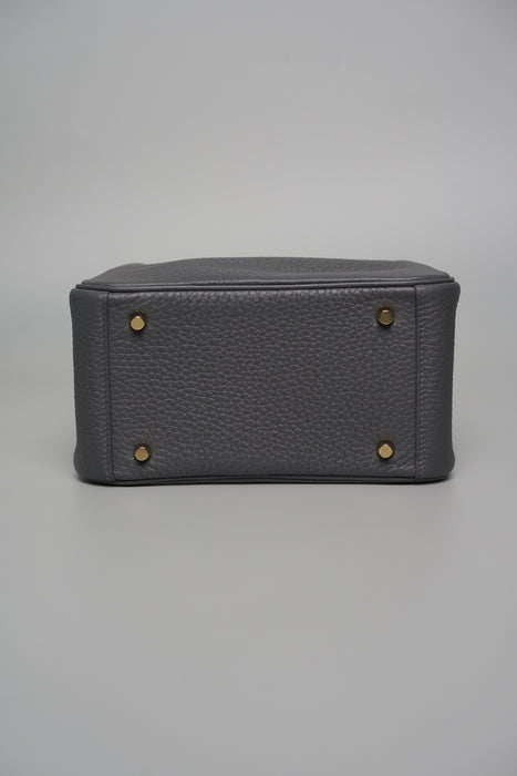 Hermes Mini Lindy II in Ardoise Permabrass (Brand New)