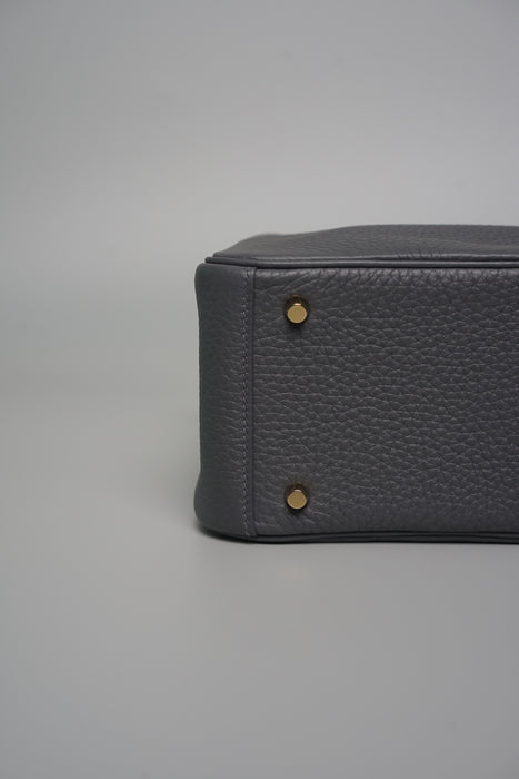 Hermes Mini Lindy II in Ardoise Permabrass (Brand New)