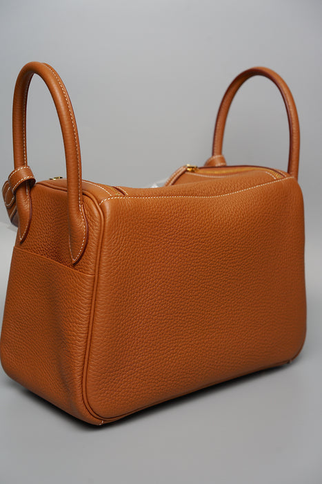 Hermes Lindy 30 in Gold Ghw (Brand New)