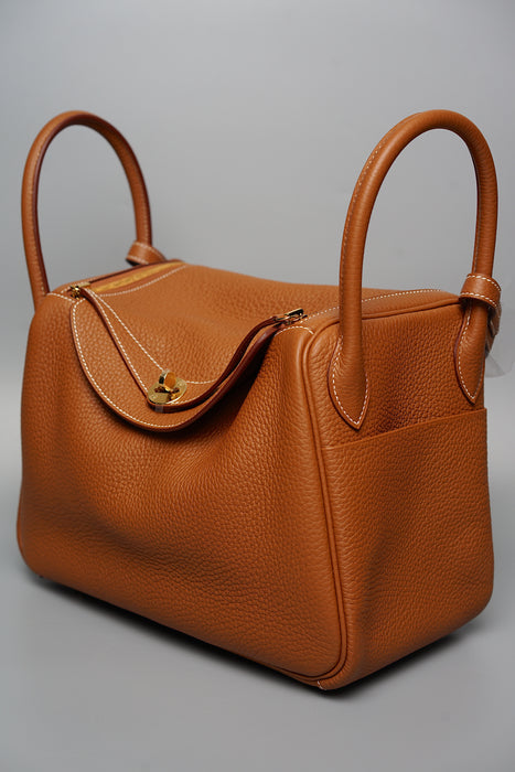 Hermes Lindy 30 in Gold Ghw (Brand New)