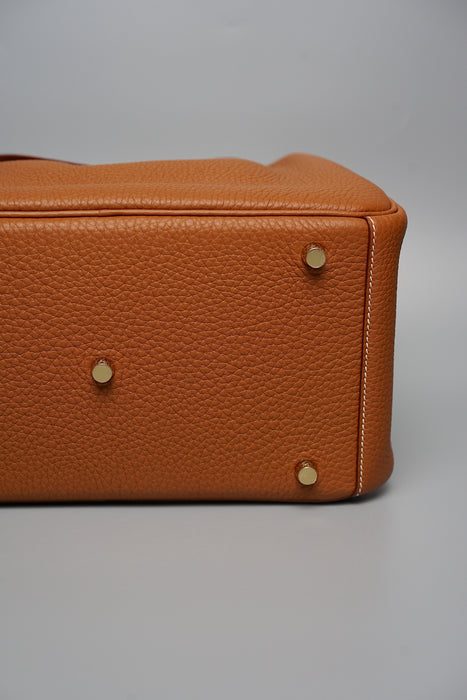 Hermes Lindy 30 in Gold Ghw (Brand New)