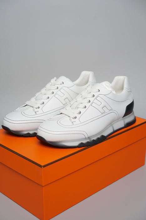 Hermes Trail Sneakers in Blanc Size 41.5 (Brand New)