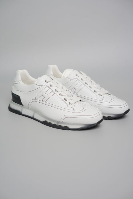 Hermes Trail Sneakers in Blanc Size 41.5 (Brand New)