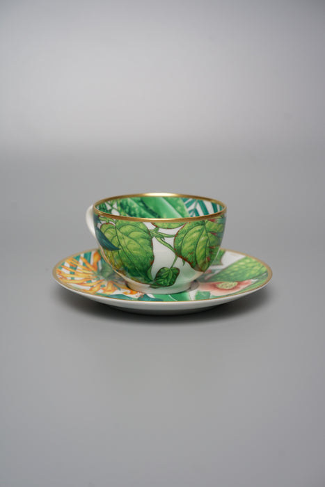 Hermes Passifolia Tea Cup and Saucer (Brand New)