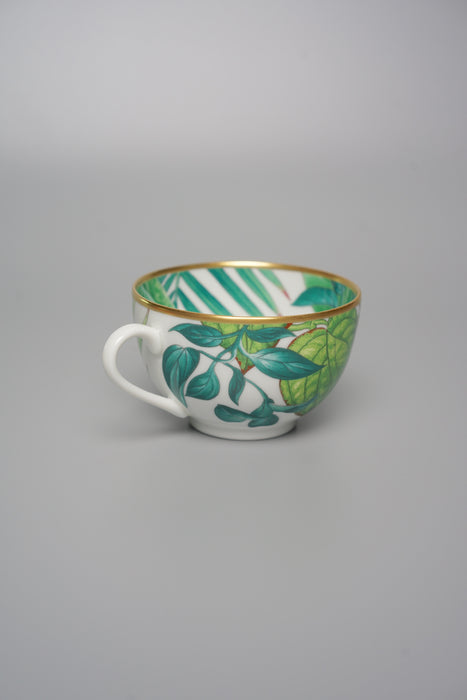 Hermes Passifolia Tea Cup and Saucer (Brand New)