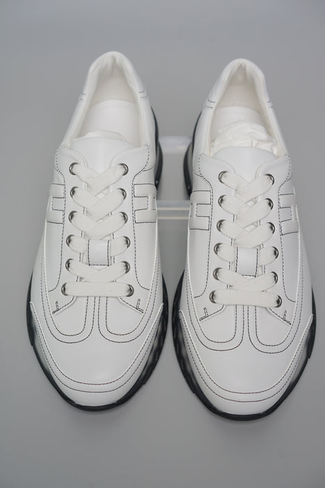 Hermes Trail Sneakers in Blanc Size 41.5 (Brand New)