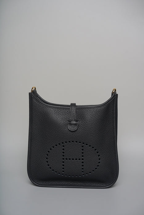 Hermes Evelyne 23 in Noir Ghw (Brand New)