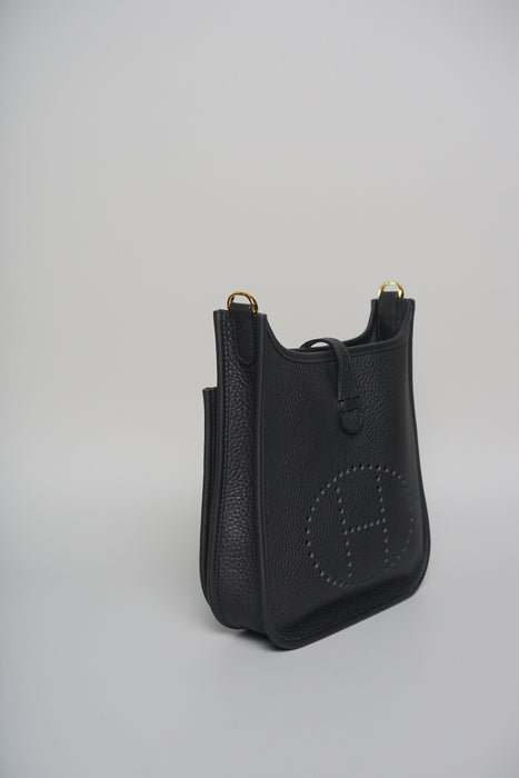 Hermes Evelyne 23 in Noir Ghw (Brand New)