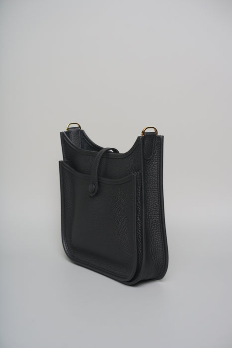 Hermes Evelyne 23 in Noir Ghw (Brand New)