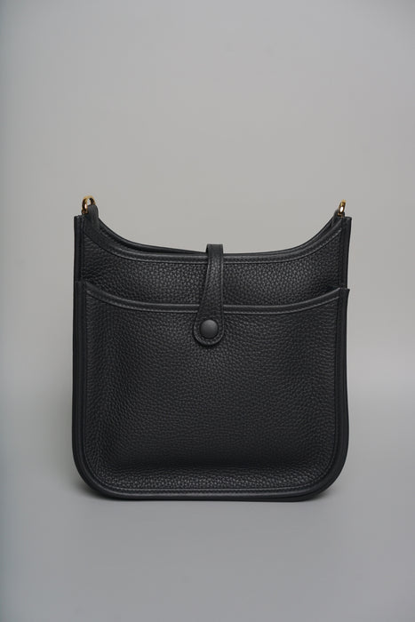 Hermes Evelyne 23 in Noir Ghw (Brand New)