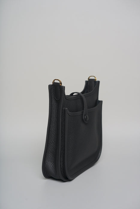 Hermes Evelyne 23 in Noir Ghw (Brand New)