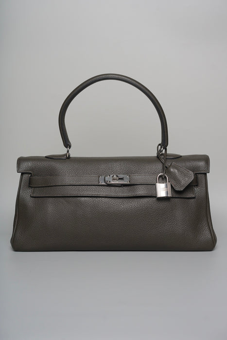 Hermes Shoulder Kelly 42 in Plomb Togo Phw