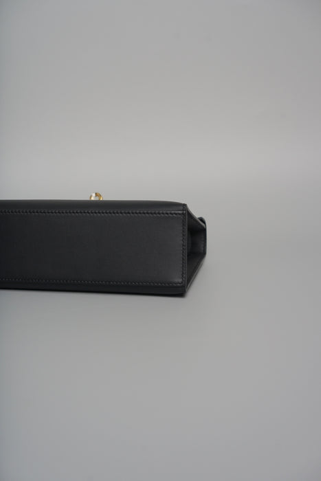 Hermes Kelly Pochette in Noir Swift Ghw (Brand New)