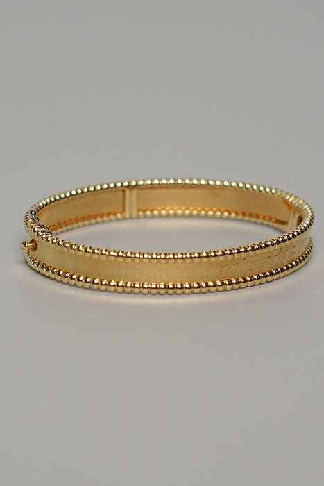 VCA Perlée signature bracelet, medium model in 18K Yellow Gold