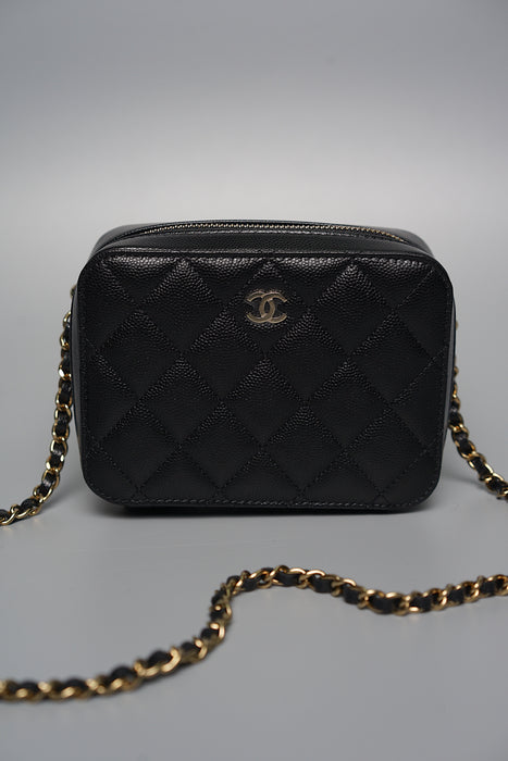 Chanel Camera Bag in Black Caviar Ghw (Brand New)