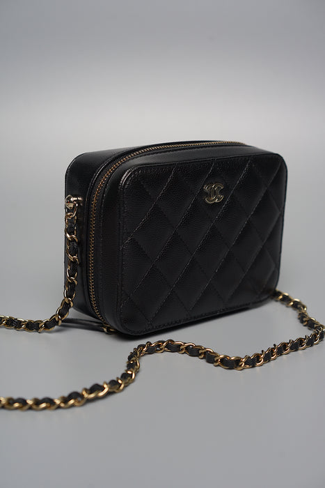 Chanel Camera Bag in Black Caviar Ghw (Brand New)