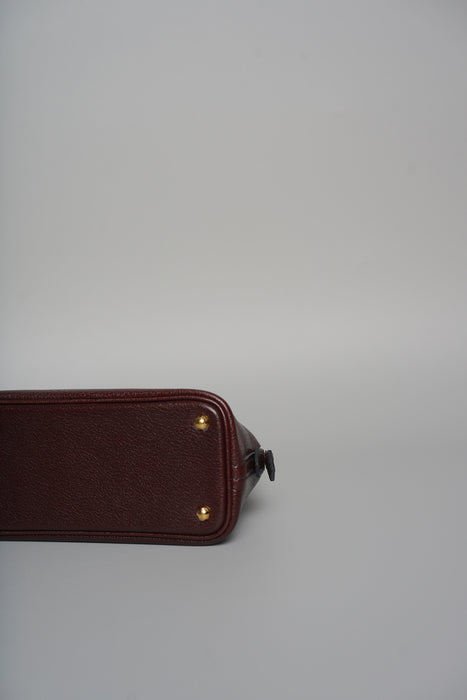 Hermes Mini Bolide in Rouge Sellier Chevre Ghw