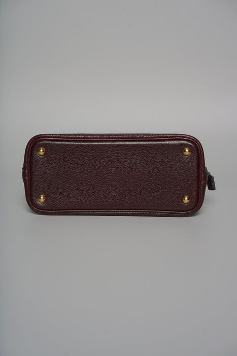 Hermes Mini Bolide in Rouge Sellier Chevre Ghw