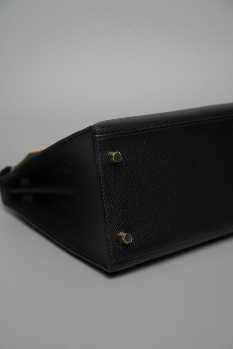 Hermes Kelly 28 Sellier in Black Ghw (Brand New)